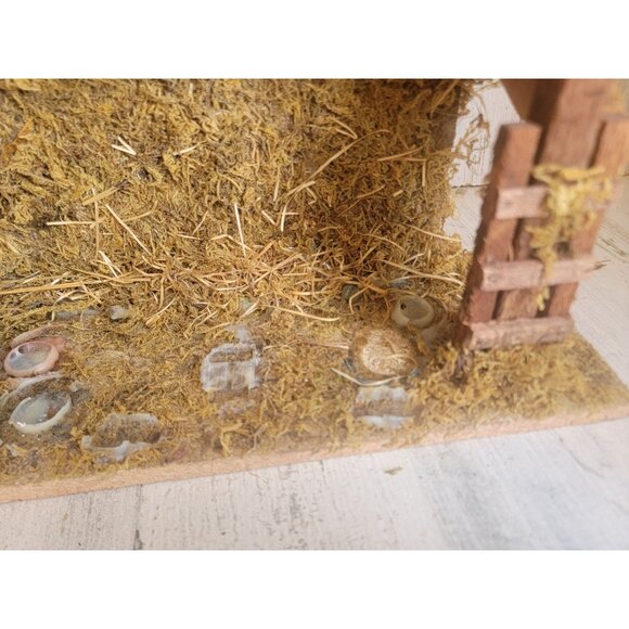 Nativity AS IS shelter scene home decor xmas religious prop - Picture 4 of 8